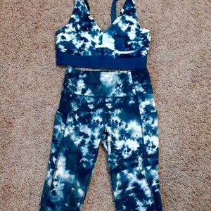 Fabletics tie dyed legging set